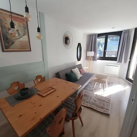 شقة Superbe 2 Pieces, Centre Vue Mont-blanc Avec Balcon Et Parking Gratuit شامونكس