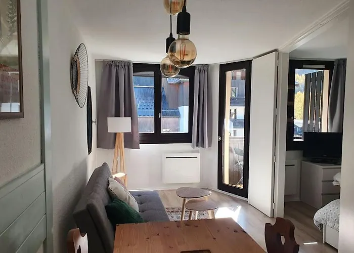 아파트 Superbe 2 Pieces, Centre Vue Mont-blanc Avec Balcon Et Parking Gratuit *